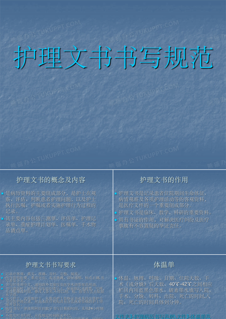 护理文书书写规范