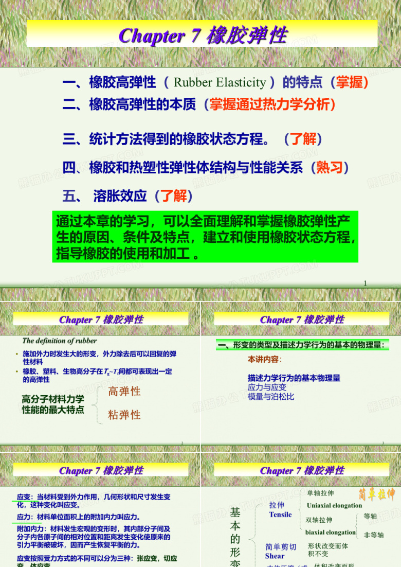 橡胶高弹性