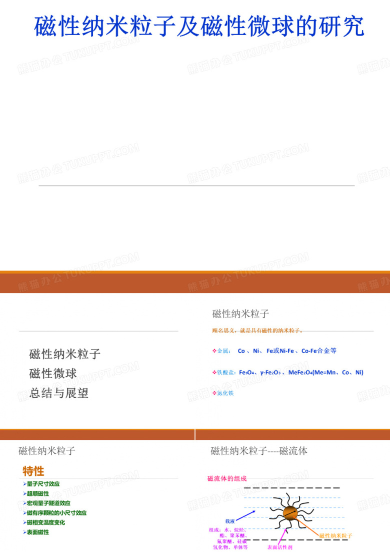 磁性纳米粒子及磁性微球的研究