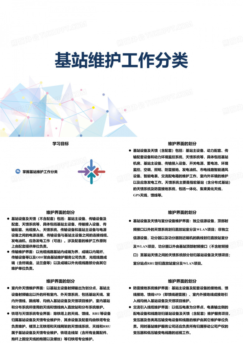基站建设与维护：基站维护工作分类