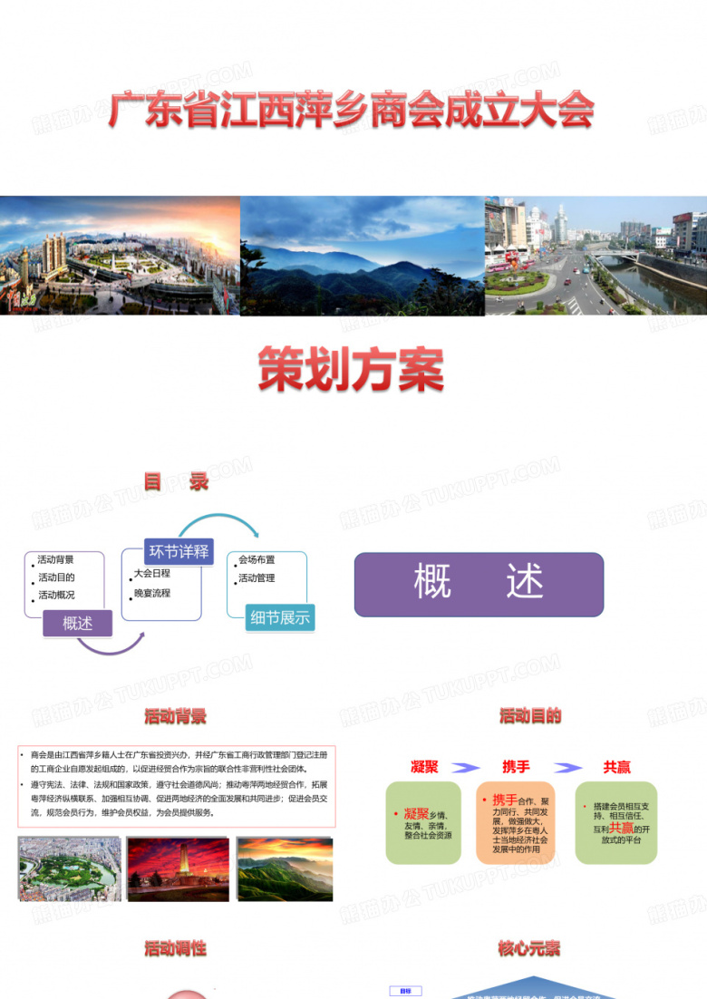 广东省江西萍乡商会成立大会策划方案