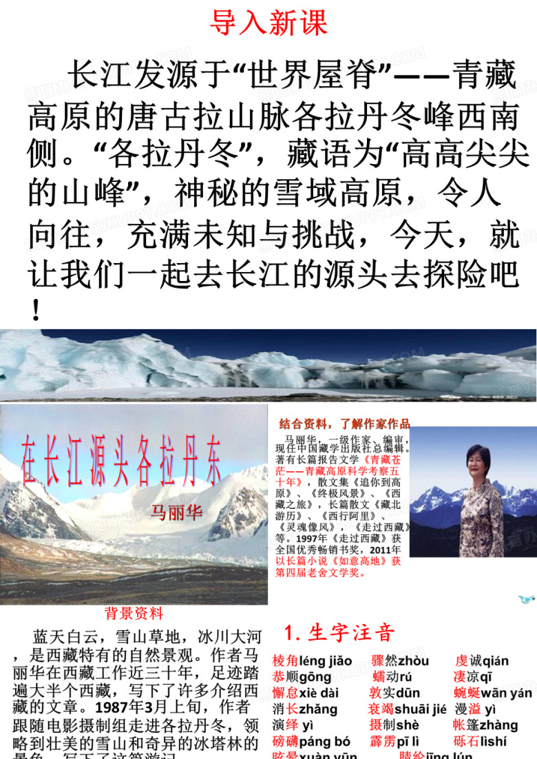 在长江源头各拉丹东