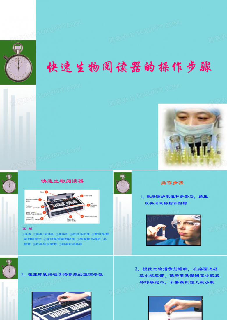 快速生物阅读器的操作步骤(分析&ldquo;指示剂&rdquo;文档)共15张PPT