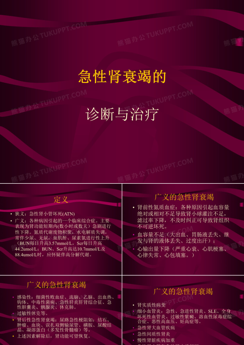急性肾衰竭的
