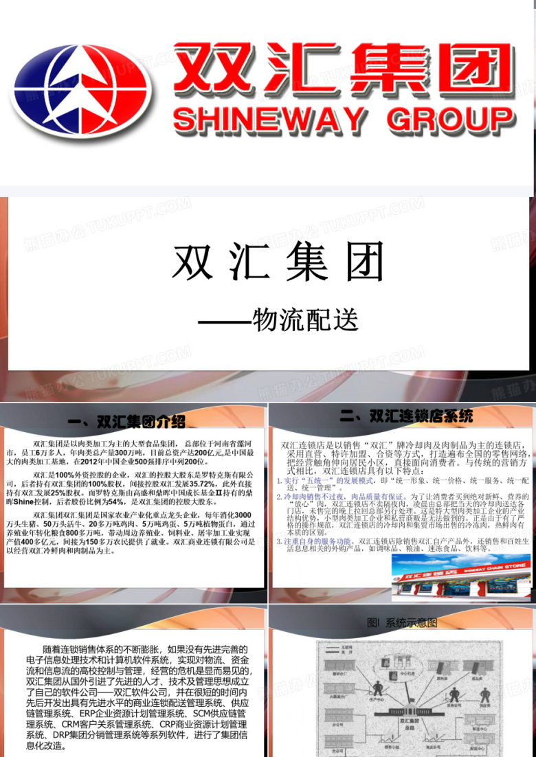 双汇物流配送管理 