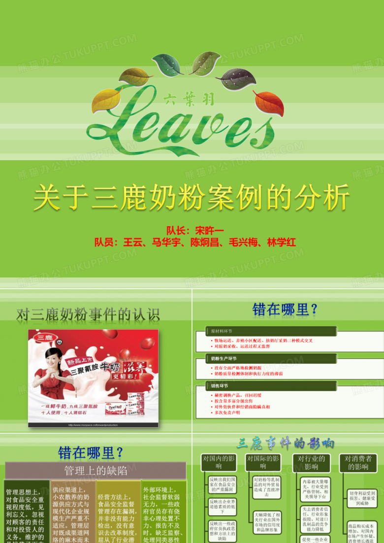 对三鹿奶粉事件的分析