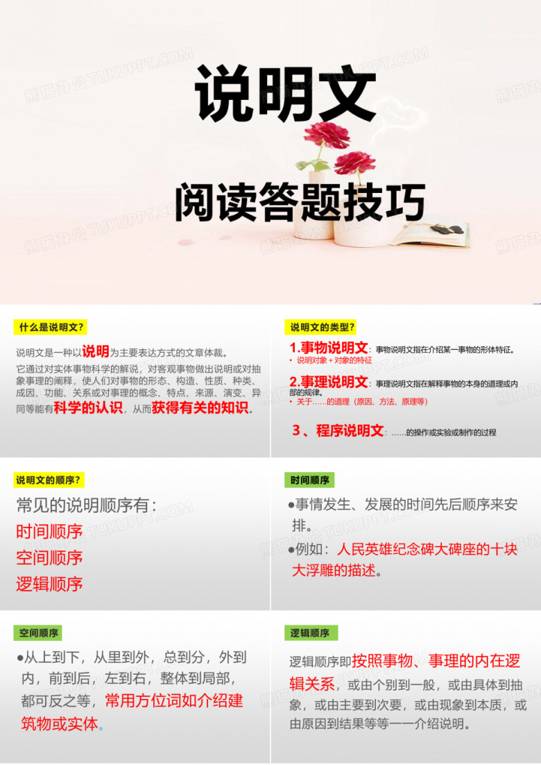 说明文阅读答题技巧