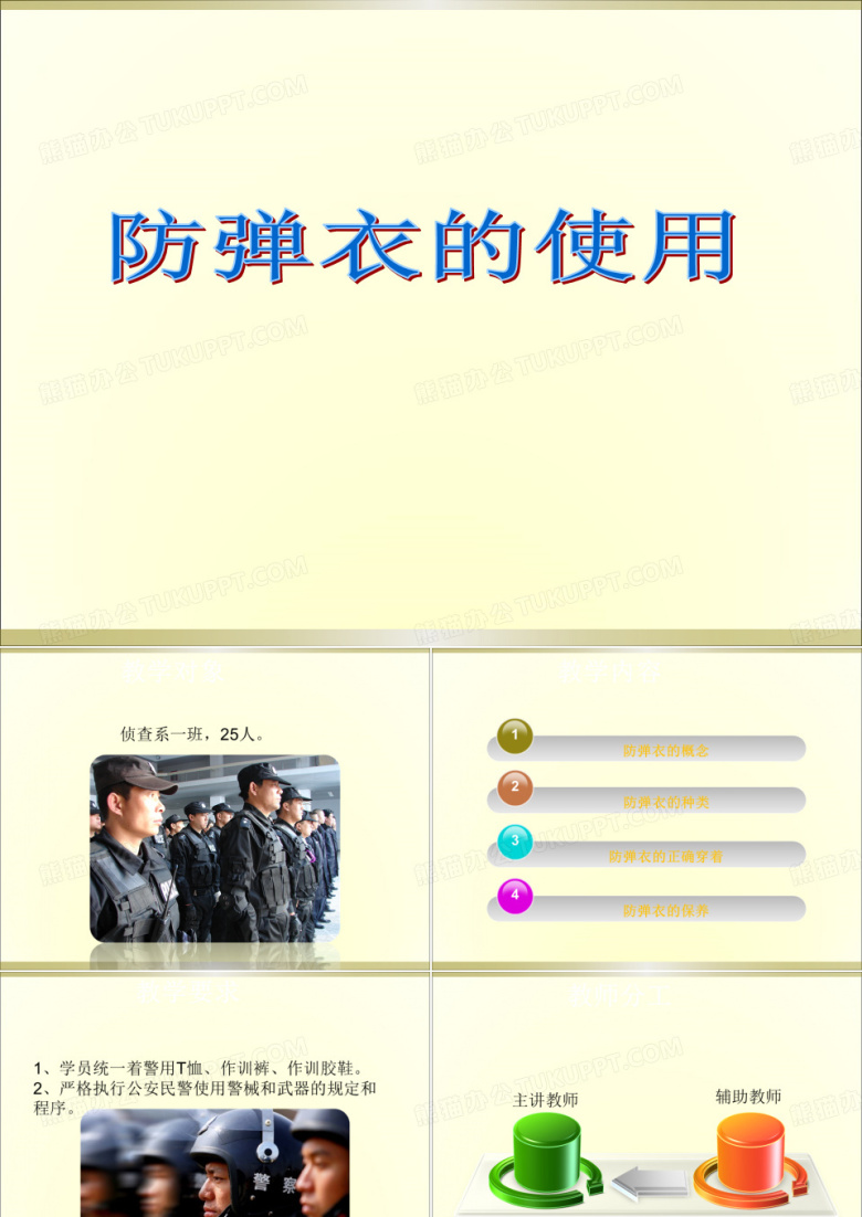 防弹衣的使用讲解ppt课件