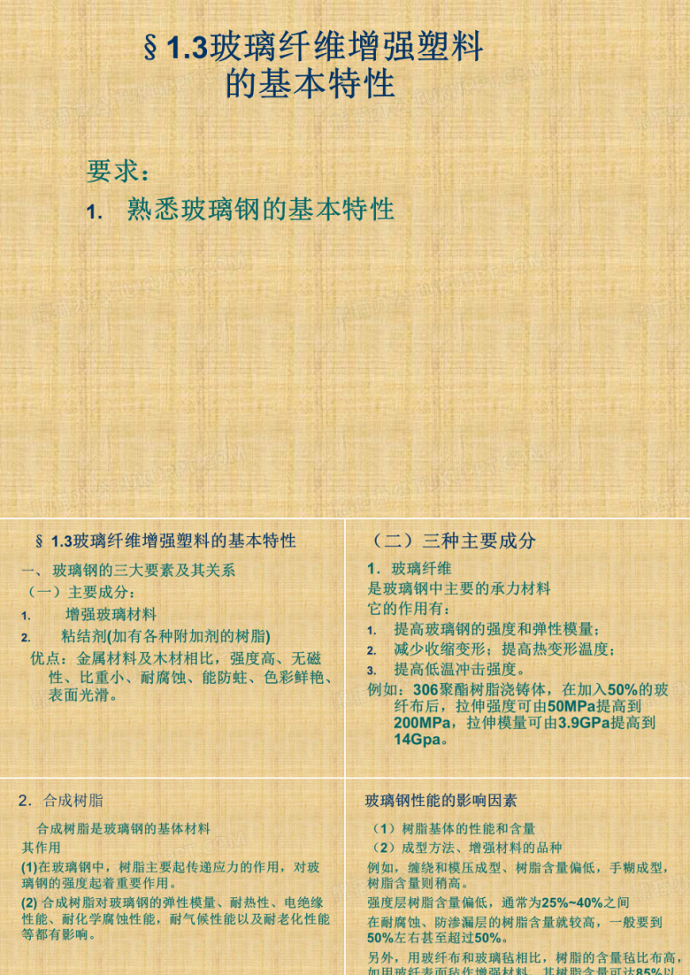 玻璃钢材料 