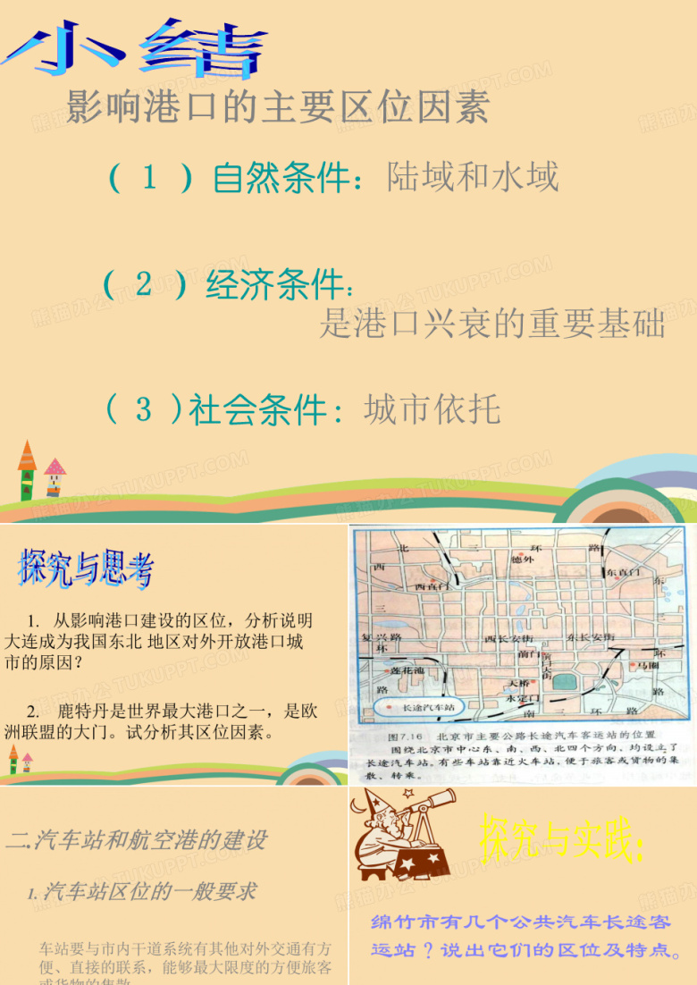 高二地理汽车站和航空港的建设PPT精品课件