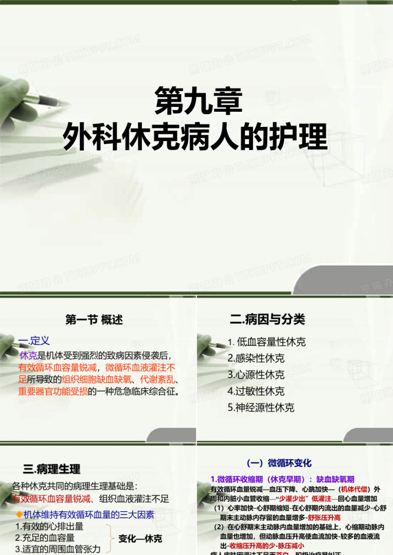 第9章 外科休克病人的护理