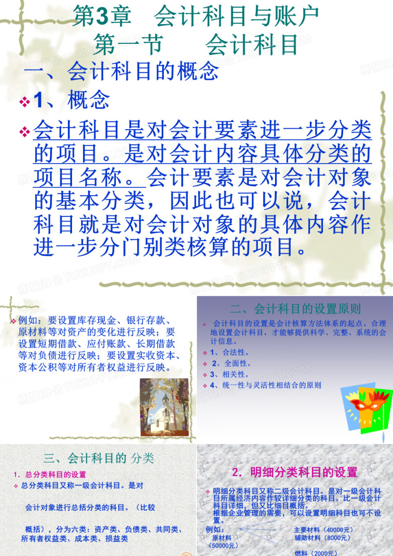会计科目与账户会计科目