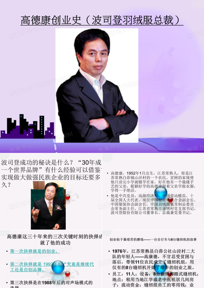 高德康创业史(波司登