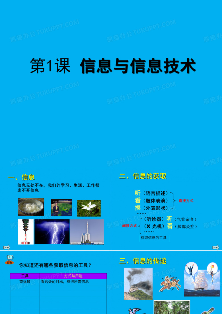 三年级上册信息技术课件：信息与信息技术