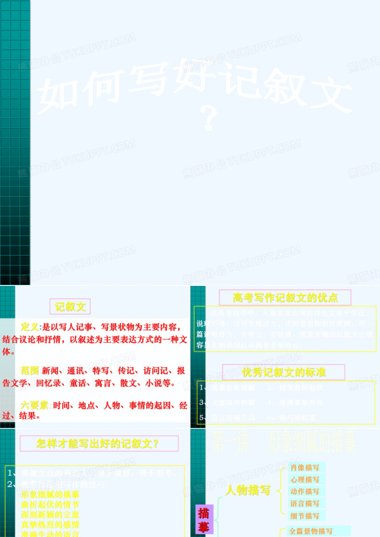 高中记叙文写作要点