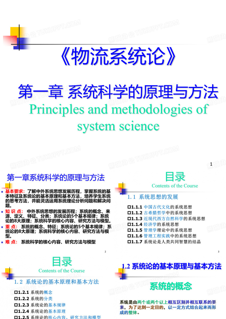 物流系统论各章汇总