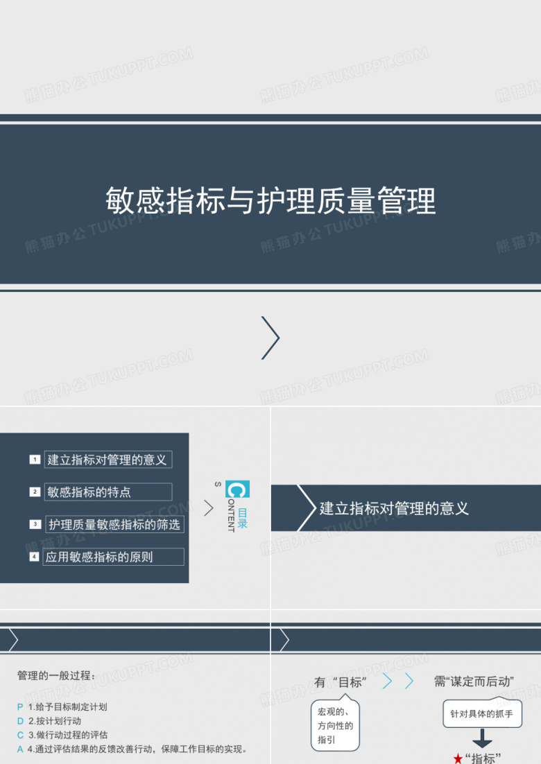 敏感指标与护理质量管理