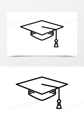 学士帽图标素材_学士帽图标图片_学士帽图标素材图片下载_熊猫办公