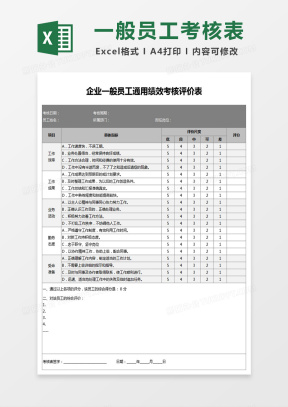 评价表Excel表格模板_评价表Excel表格模板下载_熊猫办公