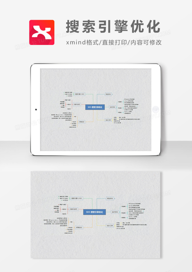 思维导图搜索引擎优化XMind模板