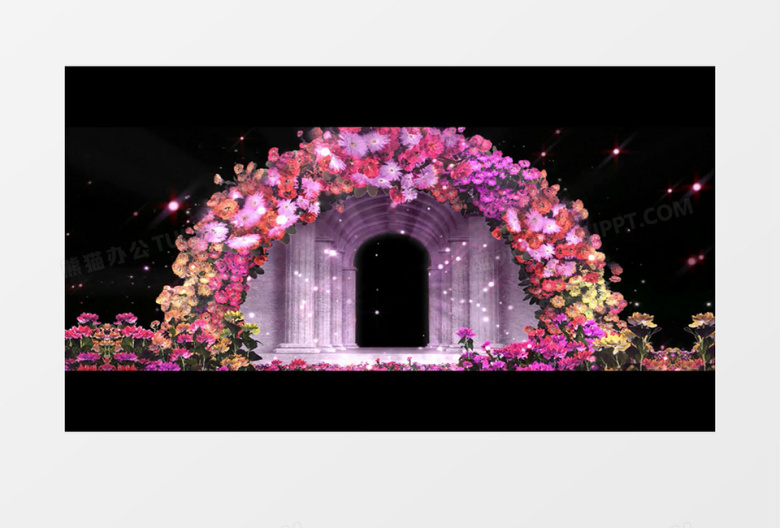 全息宫殿花门背景视频（有音乐）
