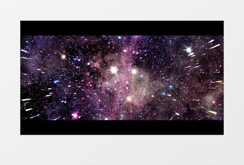 高清穿梭星空背景视频（有音乐）