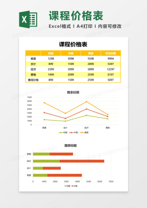 价格表Excel模板下载_价格表Excel模板表格免费下载_熊猫办公