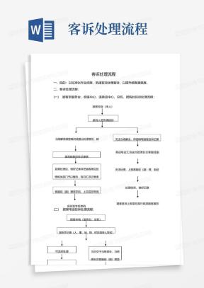 客诉处理单Word模板_客诉处理单Word模板下载_熊猫办公