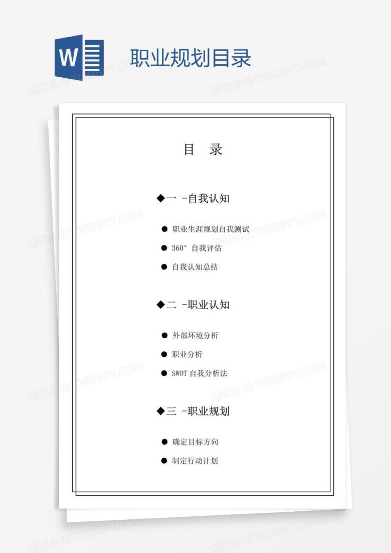 职业规划目录