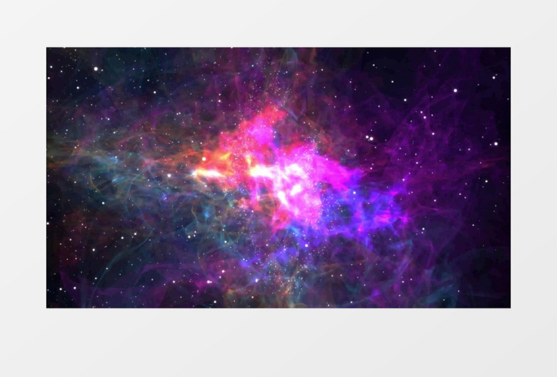 4K唯美绚丽宇宙光效星云背景视频（有音乐）