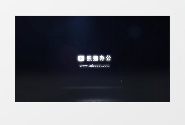 霓虹灯发光Logo动画AE模板 