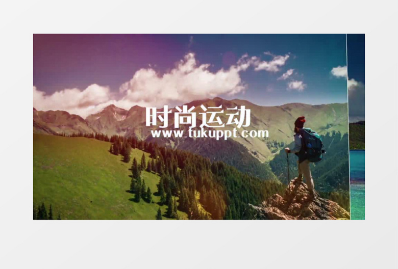 小清晰夏天旅游照片相册展示片头AE模板