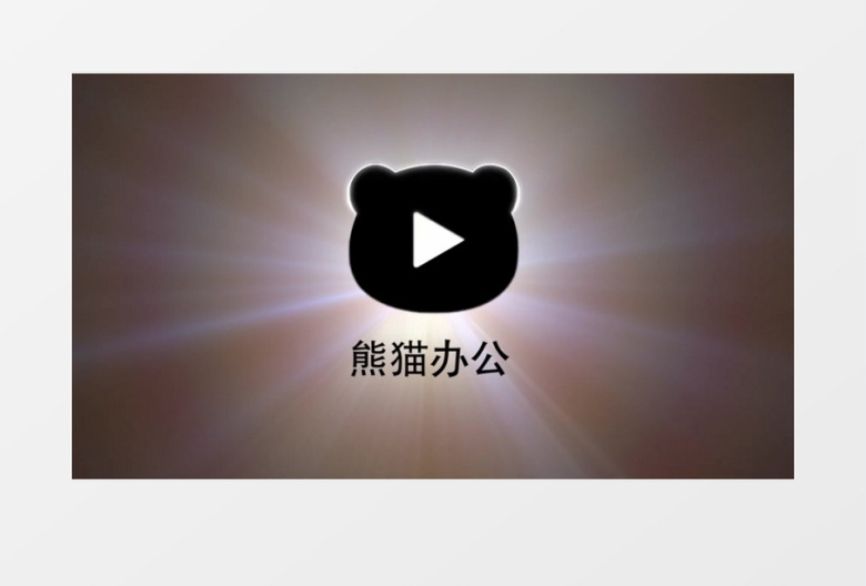 银色金属光效标志片头AE视频模板