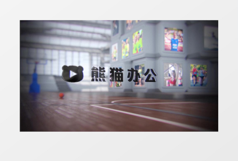篮球体育栏目包装片头ae模板