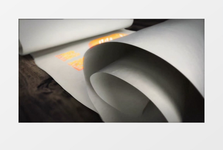 清新简约画卷展开logo展示ae视频模板