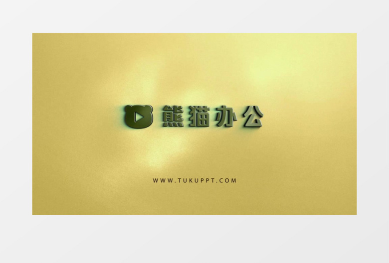 高质感镀铬金属标志AE视频模板