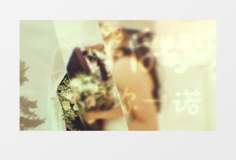 唯美浪漫玻璃质感婚礼爱情幻灯片展示