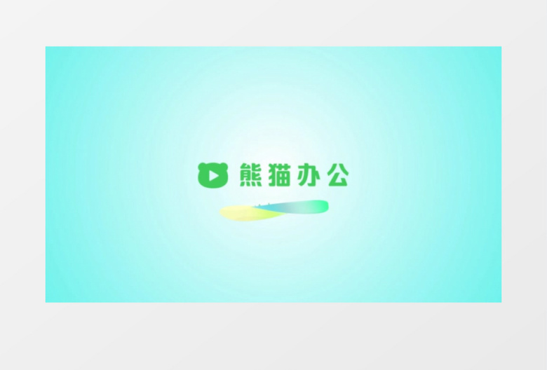 蓝色商务标志logo展示ae模板