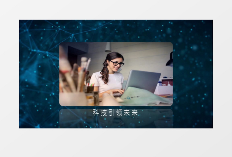 简洁商务企业宣传片会声会影模板