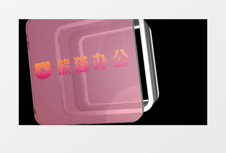 立体企业logo动画标志展示ae模板