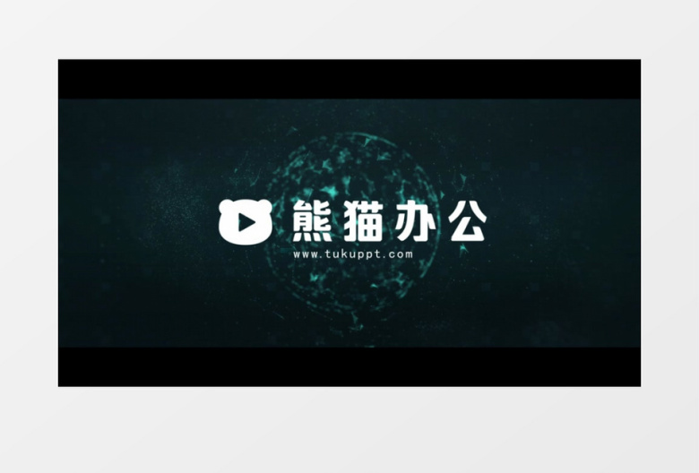 蓝色科技粒子点线链接三维片头AE模板