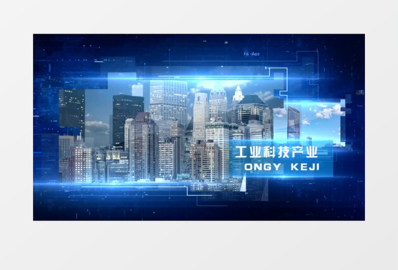 科技空间商务图文展示AE模板
