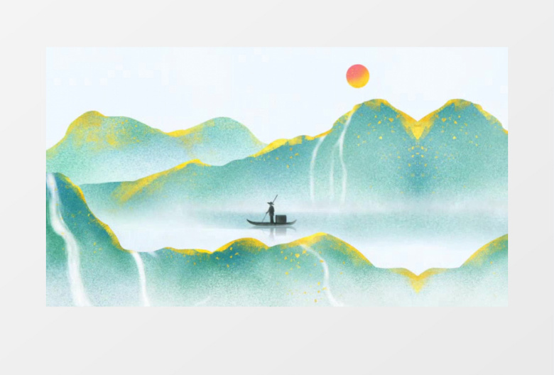 中国风水墨背景视频
