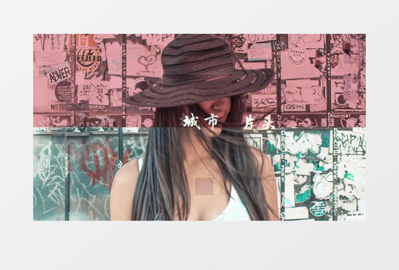 快速切换节奏感城市旅行vlog图文片头RGB活动开场pr模板
