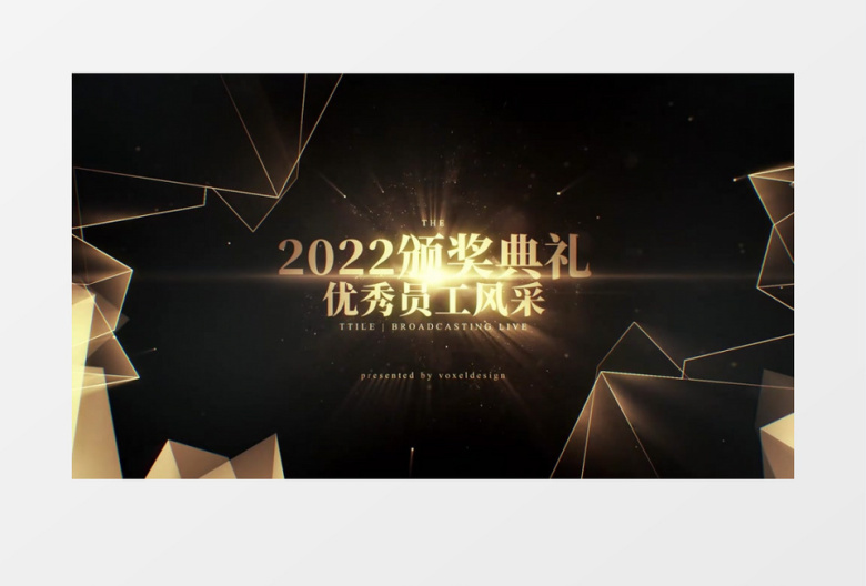 2022企业优秀员工颁奖典礼AE模板