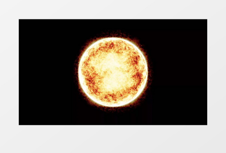 太阳表面的耀斑动画后期素材