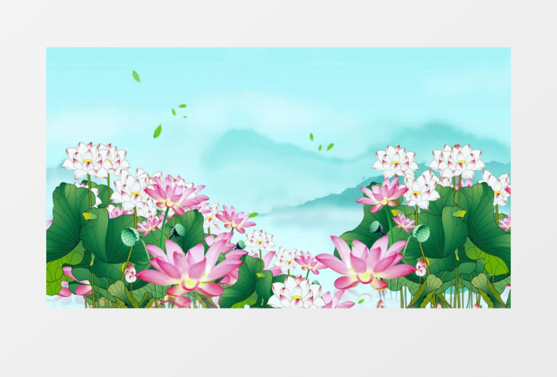 清新唯美中国风二十四节气立夏背景视频