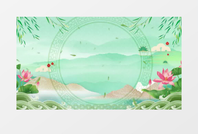 中国风二十四节气宣传背景