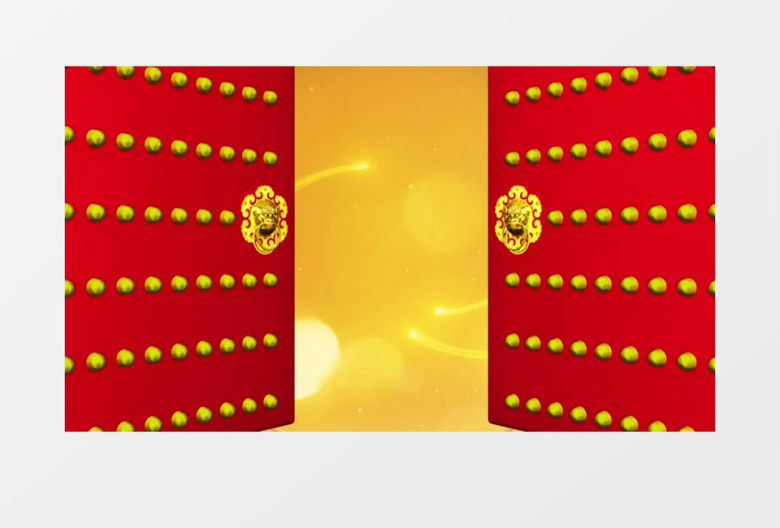 活泼欢快新年兔年快乐祝福片头pr模板