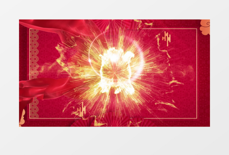 喜迎兔年元旦背景视频